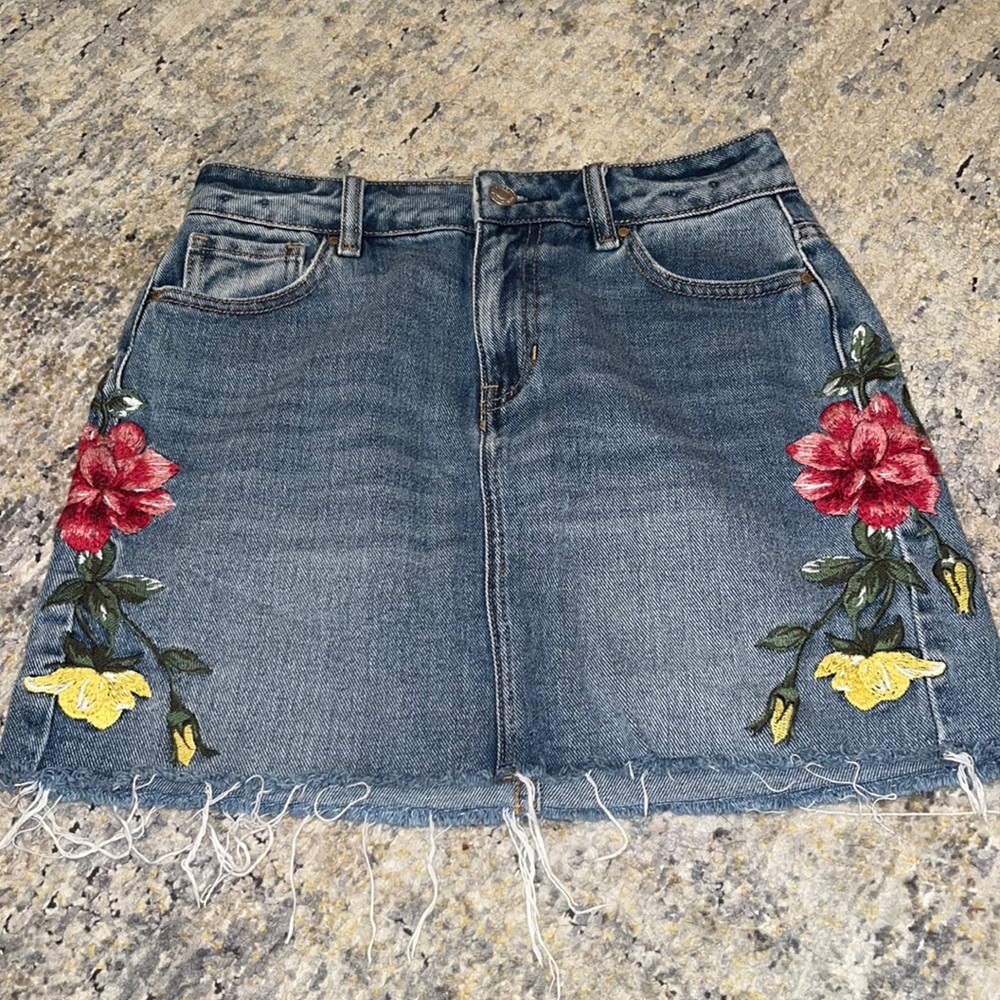 Pacsun Jean Mini Skirt